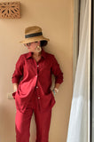 Everyday Style Story ~ Verano25  ~ Blanka Shirt ~ Linen mix ~ Burnt Umber