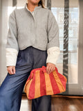 ESS Almeja Suede Oversized Clutch ~ Circo