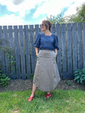 ESS Liliana Midi Skirt ~ Taupe