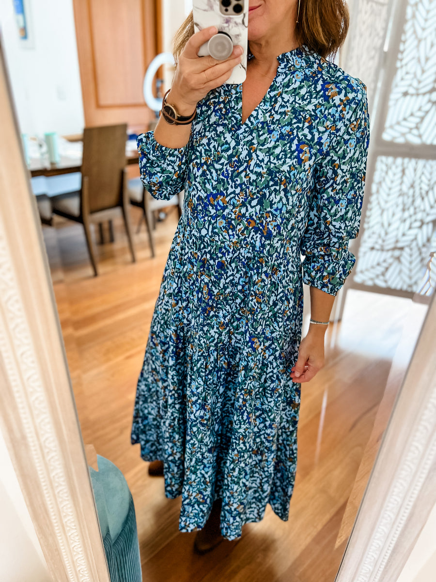 Story Style – Eda dress Blue Maxi Everyday ~ Cashmere Saint Tropez