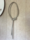 Hand-made leather capped belt ~ Biege