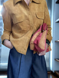 ESS Almeja Suede Oversized Clutch ~ Circo
