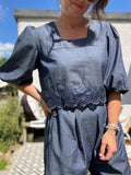 ESS Marina Embroidered Denim Top