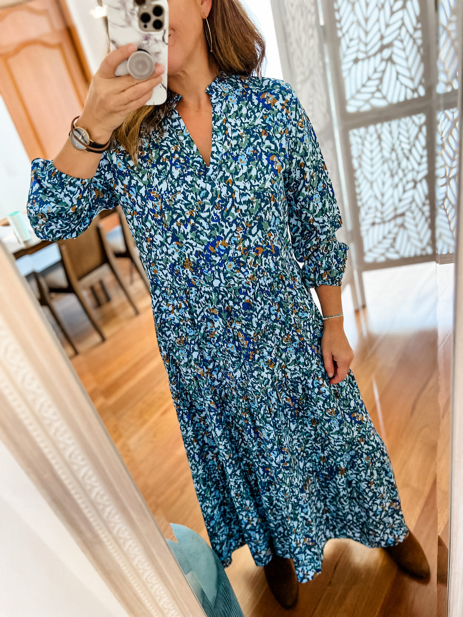 Saint Tropez Eda Maxi dress ~ Cashmere Blue – Everyday Style Story