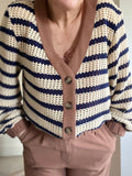 Everyday Style Story Maya Cardigan ~ Stripe crochet