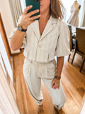 Capsule 1 ~ Linen Edit ~ Lucia Cropped Jacket