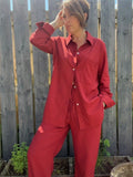Everyday Style Story ~ Verano25  ~ Blanka Shirt ~ Linen mix ~ Burnt Umber