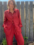 Everyday Style Story ~ Verano25  ~ Blanka Shirt ~ Linen mix ~ Burnt Umber