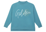 'Golden' Wilder Sweatshirt Turquoise ***LAST ONE***