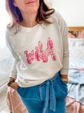 ***SAMPLE SALE*** Wild Lace Hot Pink Sweatshirt
