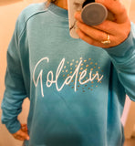 'Golden' Wilder Sweatshirt Turquoise ***LAST ONE***