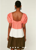 Compania Fantastica Tiered Buffet Poplin Mini Dress
