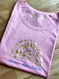 ***SAMPLE SALE*** 'After the Storm' Pink Rolled Sleeve Tee