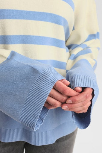 Light blue striped sweater shop