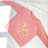 Metallic Camo Leopard Slouch Pink Sweatshirt ***LAST ONE***