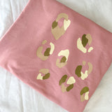 Metallic Camo Leopard Slouch Pink Sweatshirt ***LAST ONE***