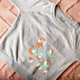 Camo Leopard Slouch Grey Sweatshirt ***LAST ONE***