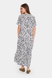 Saint Tropez Eda SS Midaxi dress ~ Creme Floral