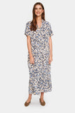 Saint Tropez Eda SS Midaxi dress ~ Creme Floral