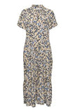 Saint Tropez Eda SS Midaxi dress ~ Creme Floral