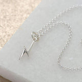 Lightning Bolt pendant - Silver