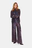 Saint Tropez Reyana Sequin Blouse ~ Night Sky