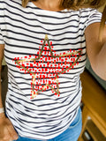 Star breton tee***Two Colours***LAST ONE***