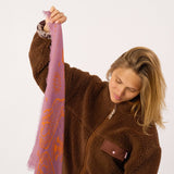Small scarf in 100% wool Sacha - Mauve