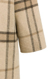Yaya Wool Oversized Check Coat ~ Cornstalk