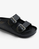 Flat Sandal Aqua Buye Black Gray