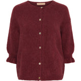 Marta Juliana Alpaca Frill Cardy ~ Vino