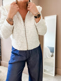 Everyday Style Story ~ Coco Bomber ~ Ivory Sequin