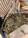 ESS Almeja Hermanita Leather Clutch ~ Leopard