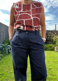 Everyday Style Story ~Verano25~ Camila Linen pants ~ Navy