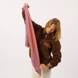 Small scarf in 100% wool Sacha - Mauve