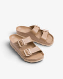 Women's Aqua Buye Brown Water Flip-Flops