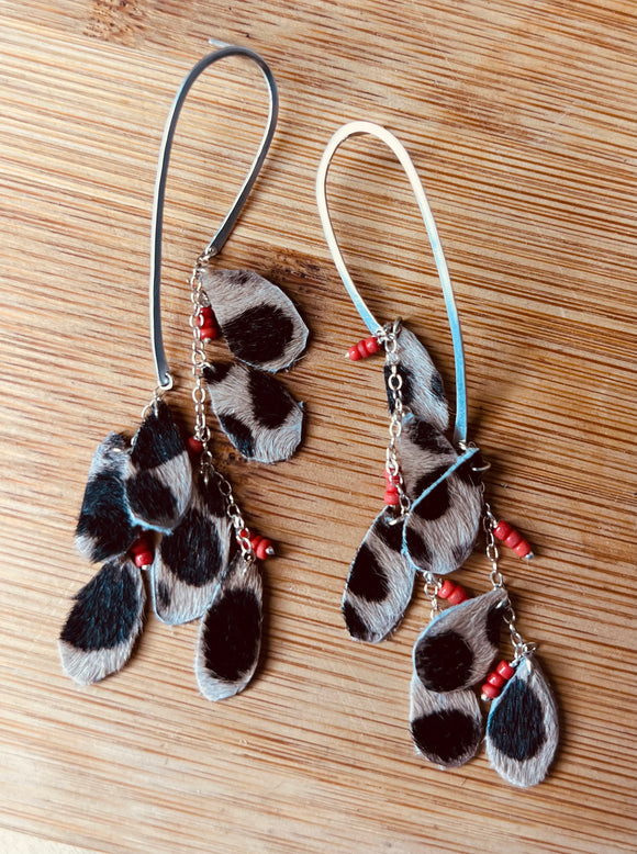 Salsa drop earrings ~ Animal