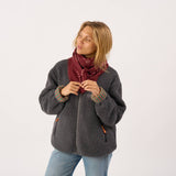 100% wool scarf Louise - Bordeaux