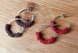 Bachata hoop earrings ~ Cafe