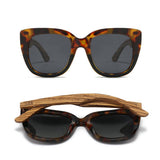 RIVIERA TOFFEE - Sunglasses l Tort/Black frame l Black Lens l Walnut Arms
