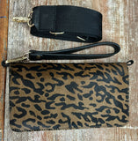 Leather belt/Crossbody bag ~ Animal Print