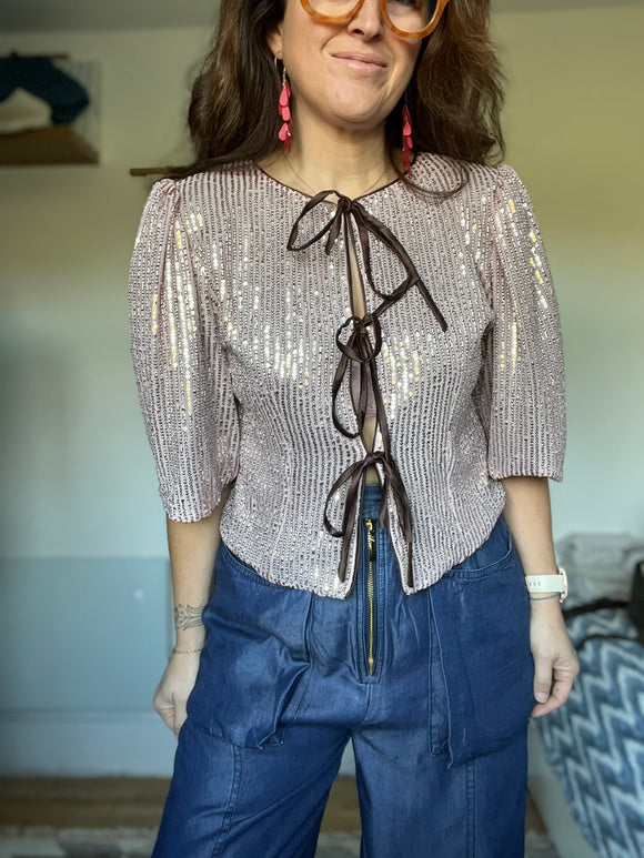 Everyday Style Story Chapter9 ~ Marcela Sequin Blouse ~ Rose