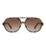BILLY OPAL TORT - Sunglasses l Opal Tort Sunglasses l Brown Gradient Lens l Walnut Wooden Arms