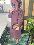 ESS Almeja Leather Clutch ~ Leo Mocha