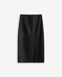 Grace & Mila Aenor Faux Leather Skirt ~ Noir