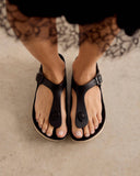 Women's Aqua Praia Water Flip-Flops Black