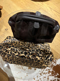 ESS Almeja Hermanita Leather Clutch ~ Leopard