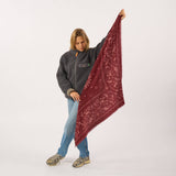 100% wool scarf Louise - Bordeaux