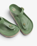 Women's Aqua Praia Water Flip-Flops Khaki