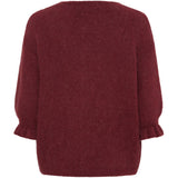 Marta Juliana Alpaca Frill Cardy ~ Vino